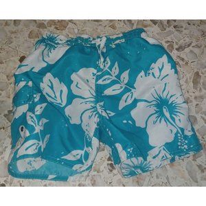 Exist Kids Swim Trunks Boys Medium Blue & White